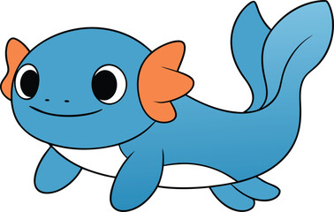 slippy slim   cartoon fish on white background   f.eps