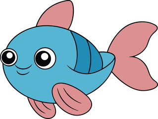 tiny tilly   cartoon fish on white background   ff.eps