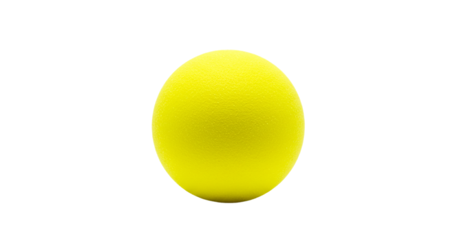 A radiant yellow sphere a burst of energy in the void symbolizing joy and creativity against on transparent background