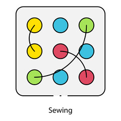 Sewing single icon vector illustration