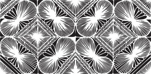 Black and white geometric pattern. Tileable texture background.