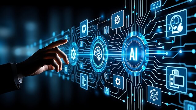 Revolutionizing Industries with AI Exploring the Future of Artificial Intelligence - Powered by Adobe