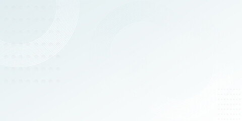 Simple white abstract background. Modern circle lines pattern. Futuristic concept. Minimal geometric design.