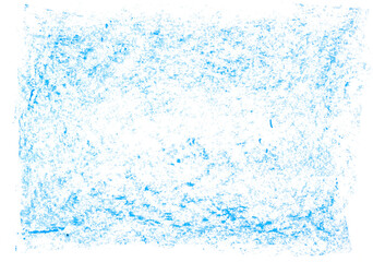 Fototapeta premium hand draw grunge blue hatching, scribble wax pastel, isolated on white, clipping path 