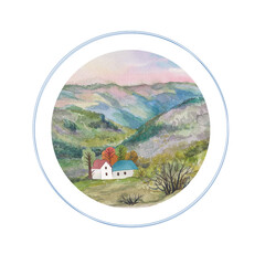 house in the mountains