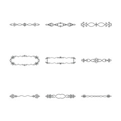 Decorative Border and Frame Vector Set