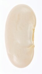 Butter Beans on Isolated White Background – Cream-Colored Lima Bean Relative with Soft Flesh and Studio Lighting