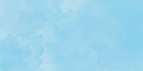 Watercolor background, creative brush painted aquarelle light sky blue background watercolor background showcasing a blend of warm and cool colors for background.	
