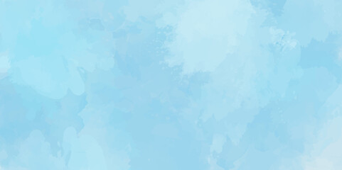 Watercolor background, creative brush painted aquarelle light sky blue background watercolor background showcasing a blend of warm and cool colors for background.	
