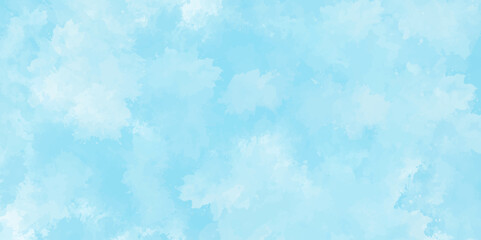 Watercolor background, creative brush painted aquarelle light sky blue background watercolor background showcasing a blend of warm and cool colors for background.	
