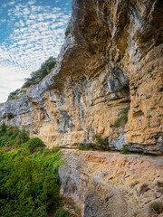 Fototapeta premium Orbaneja del Castillo is a town located in the province of Burgos, autonomous community of Castile and León, region of Páramos