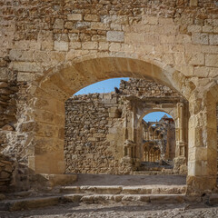 ruined monastery of Santa María de Rioseco belonging to the Cistercian order