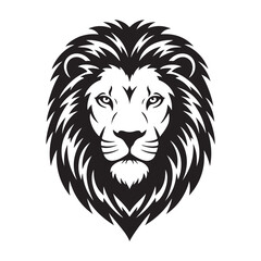 lion head face vector Illustration