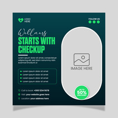 Medical and Health Care social media post template