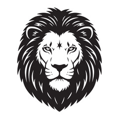 lion head face vector Illustration