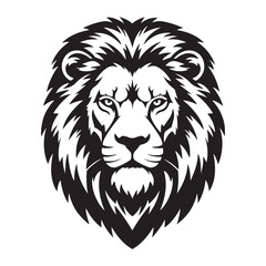 lion head face vector Illustration