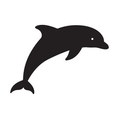 Jumping dolphin vector illustration