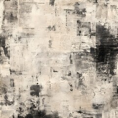 Obraz premium Beige Vintage Newspaper Texture, Faded Beige Vintage Newspaper Texture for Scrapbooking & Design