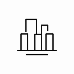 block bars icon sign vector