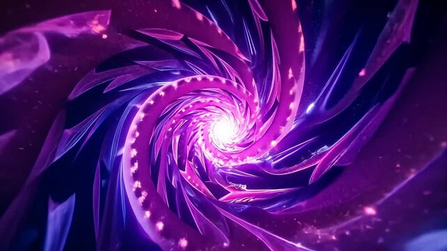 Mandala, cosmic patterns, spiritual art. Visual meditation. Stars swirl around center point. Energy flows create visual harmony. Perception shifts through colorful dynamics.