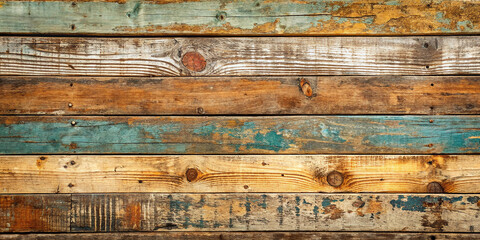 horizontal layout of old distressed wooden plan