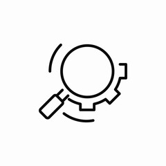 search settings icon sign vector