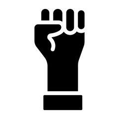 Hand Vector Glyph Icon Design