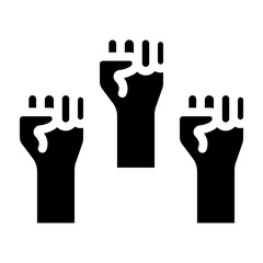 Obraz premium Black Lives Matter Vector Glyph Icon Design