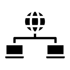 WAN Vector Glyph Icon Design