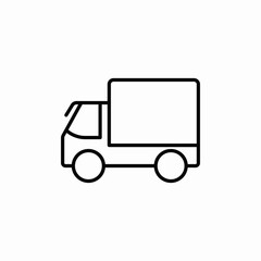truck service icon sign vector