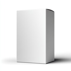 Blank white cardboard box, studio shot