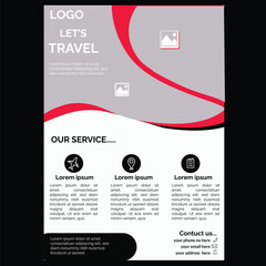 Modern travel flayer design