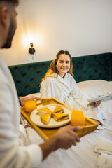 Romantic Breakfast in Bed