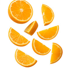 orange slices on Transparent Background