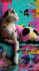 cat - grafitti