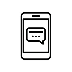 Mobile App Design with Messaging Interface in Minimal Style  