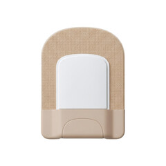 Adhesive medical patch with white sensor unit