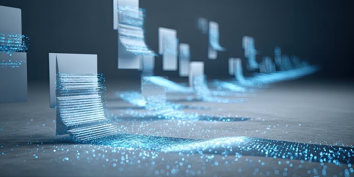 Abstract digital documents, data flow