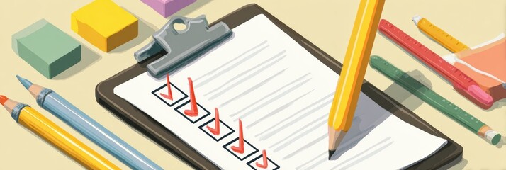 Teachers Prepare for the New School Year With a Detailed Checklist Infographic Featuring Essential Tasks and Supplies Needed for Success