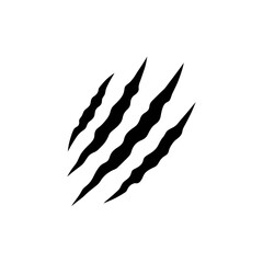 Halloween claw marks vector icon design