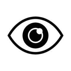 Vector icon of an eye symbolizing vision and perception