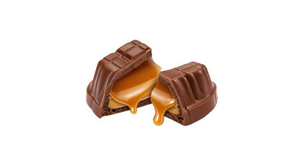 Obraz premium Delicious Caramel Chocolate Candy A Sweet Treat for Any Occasion