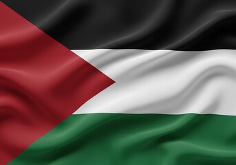Palestine flag waving high resolution image of palestine flag national symbol of palestine country