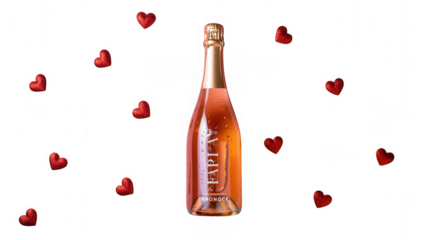 Romantic Rose Sparkling Wine Perfect for Valentine's Day Celebrations