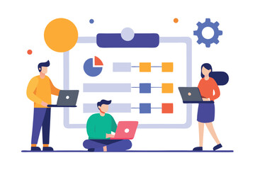 Teamwork collaboration project management data analysis business strategy
