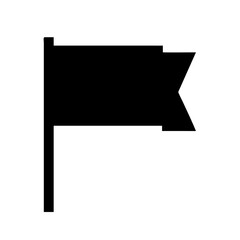 Flag Solid Black Icon:
Solid black icon of a flag, perfect for sports, navigation, and achievement marking in digital and print designs.