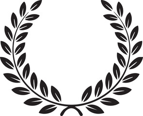 Laurel Wreath Illustration Vector Design
