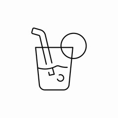 cold drink icon sign vector