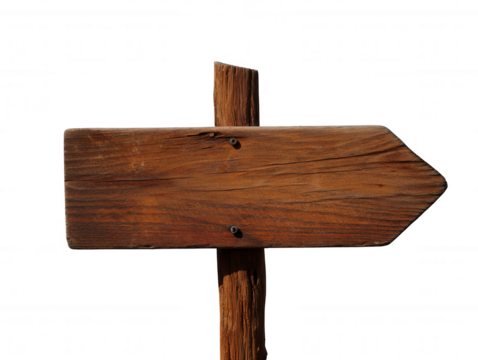 Wooden Arrow Sign