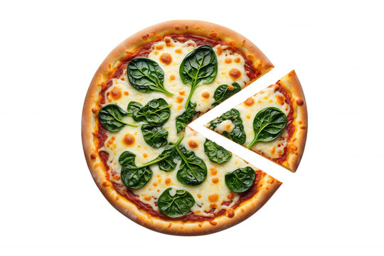 Spinach Pizza Slice - Powered by Adobe